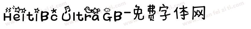 HeitiBc Ultra GB字体转换